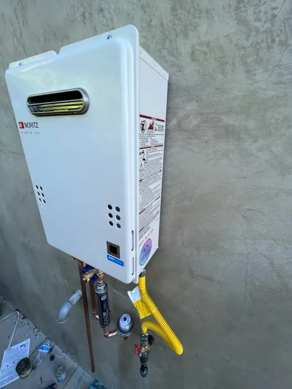 Tankless water heater installation for Shiprock homes