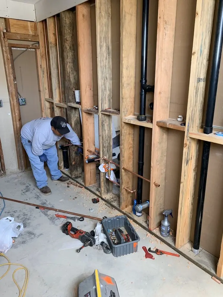 Commercial rough-in plumbing for Water Heater Replacement in Shiprock